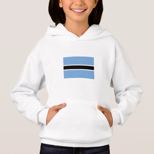 Patriotiska Botswanas flagga T Shirt (Framsida)