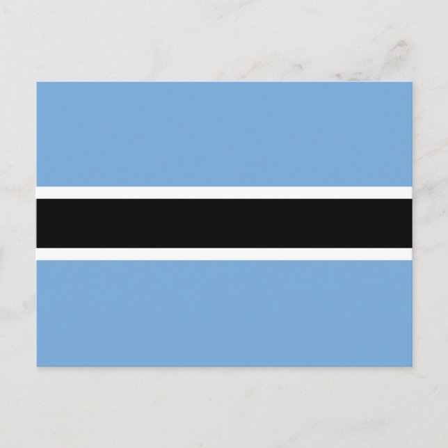 Patriotiska Botswanas flagga Vykort (Framsida)