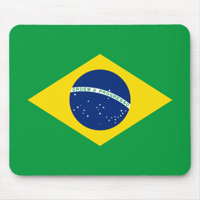 Patriotiska brasilianska flaggan musmatta (Framsidan)