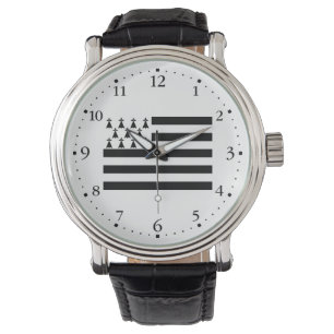 Patriotiska Bretagneflaggan Armbandsur