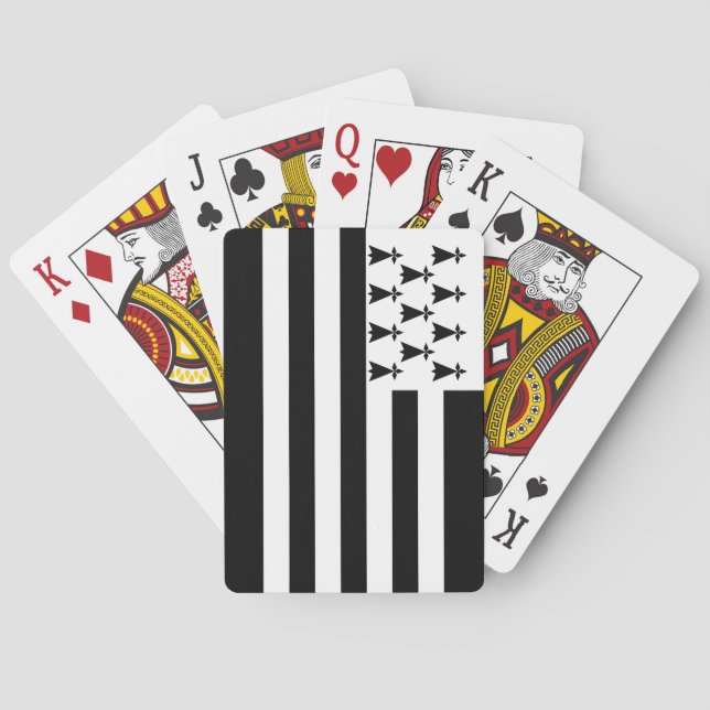 Patriotiska Bretagneflaggan Casinokort (Baksidan)