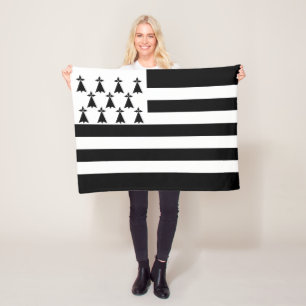 Patriotiska Bretagneflaggan Fleecefilt