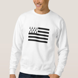 Patriotiska Bretagneflaggan Lång Ärmad Tröja