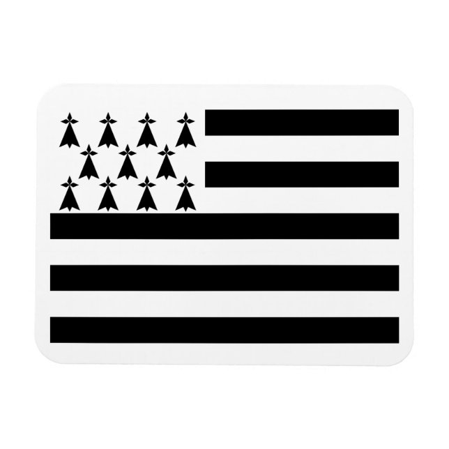 Patriotiska Bretagneflaggan Magnet (Horisontell)