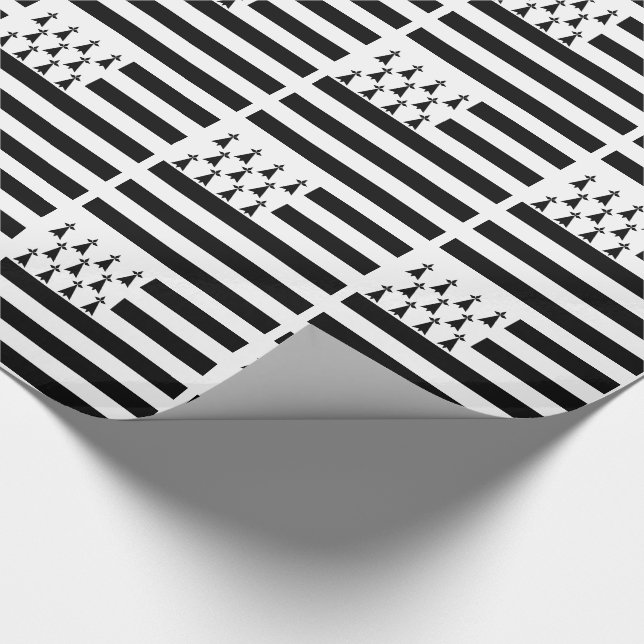 Patriotiska Bretagneflaggan Presentpapper (Hörn)