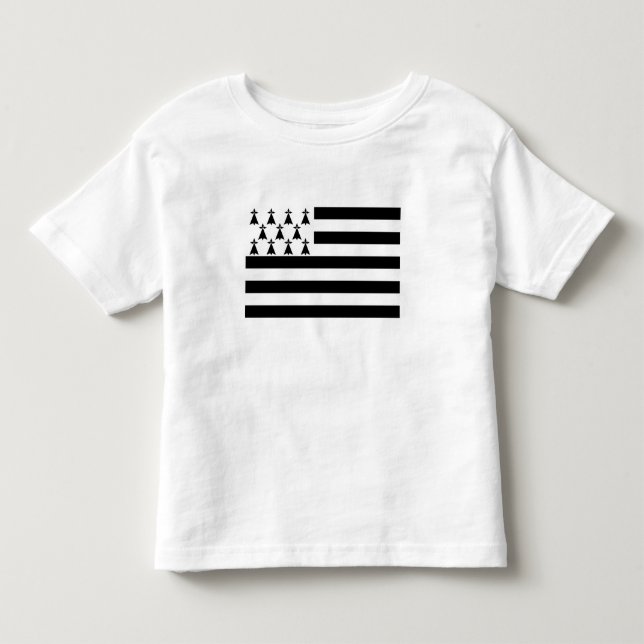 Patriotiska Bretagneflaggan T Shirt (Framsida)