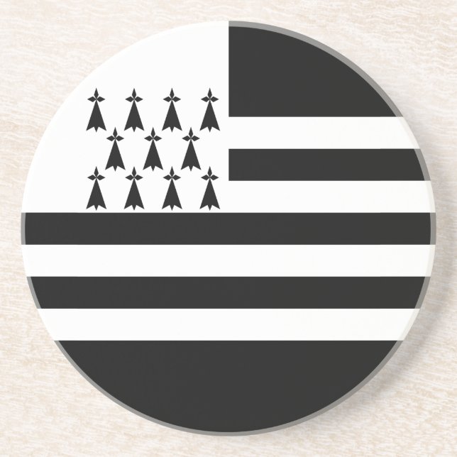 Patriotiska Bretagneflaggan Underlägg (Framsidan)