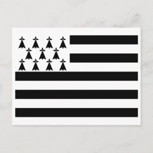 Patriotiska Bretagneflaggan Vykort