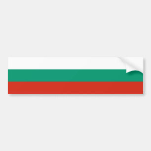 Patriotiska bulgariska flaggan bildekal