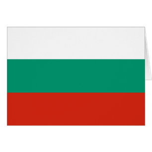Patriotiska bulgariska flaggan hälsningskort