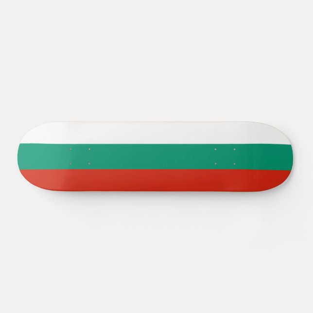 Patriotiska bulgariska flaggan mini skateboard bräda 18,5 cm (Horz)