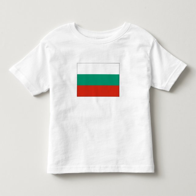Patriotiska bulgariska flaggan t shirt (Framsida)