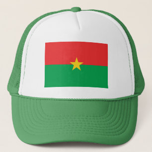 Patriotiska Burkina Faso Flagga Keps