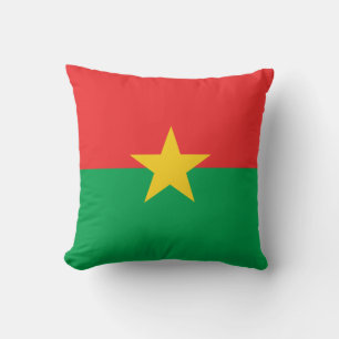 Patriotiska Burkina Faso-flaggan Kudde
