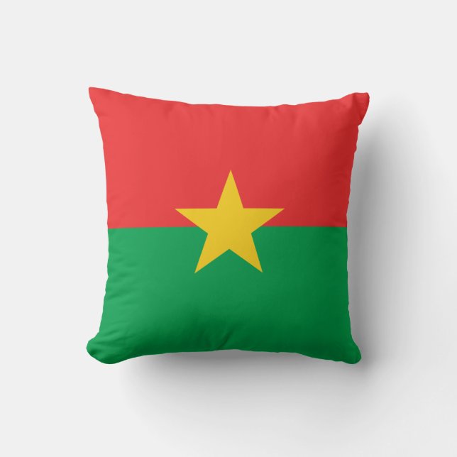 Patriotiska Burkina Faso-flaggan Kudde (Framsida)