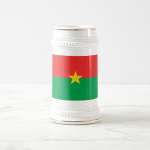 Patriotiska Burkina Faso flaggan Sejdel