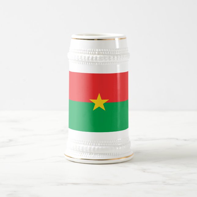 Patriotiska Burkina Faso flaggan Sejdel (Center)