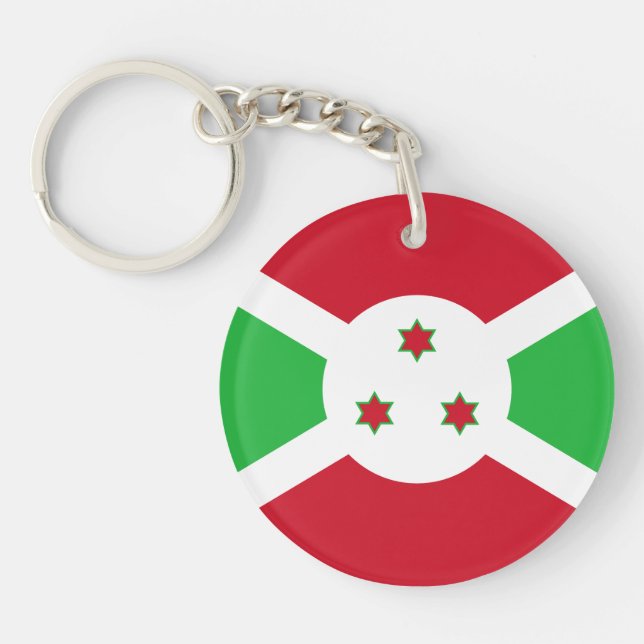 Patriotiska Burundis flagga (Framsidan)