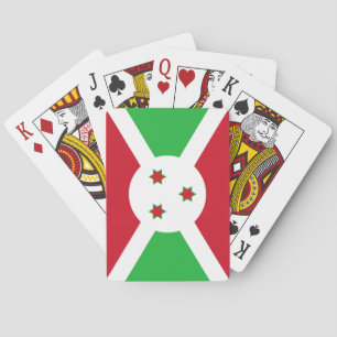 Patriotiska Burundis flagga Casinokort