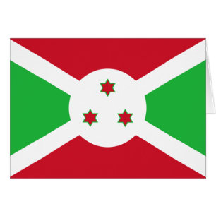Patriotiska Burundis flagga Hälsningskort