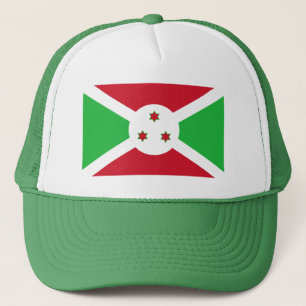 Patriotiska Burundis flagga Keps