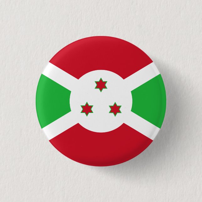 Patriotiska Burundis flagga Knapp (Framsida)