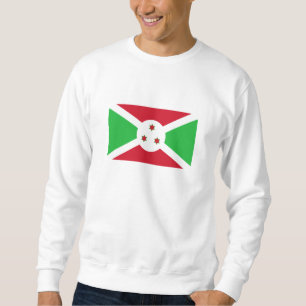 Patriotiska Burundis flagga Lång Ärmad Tröja