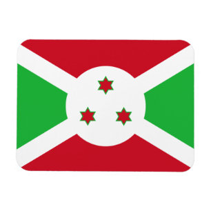 Patriotiska Burundis flagga Magnet