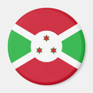 Patriotiska Burundis flagga Magnet