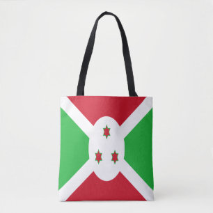Patriotiska Burundis flagga Tygkasse