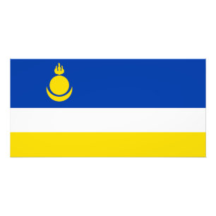 Patriotiska Buryatia Flagga Fototryck