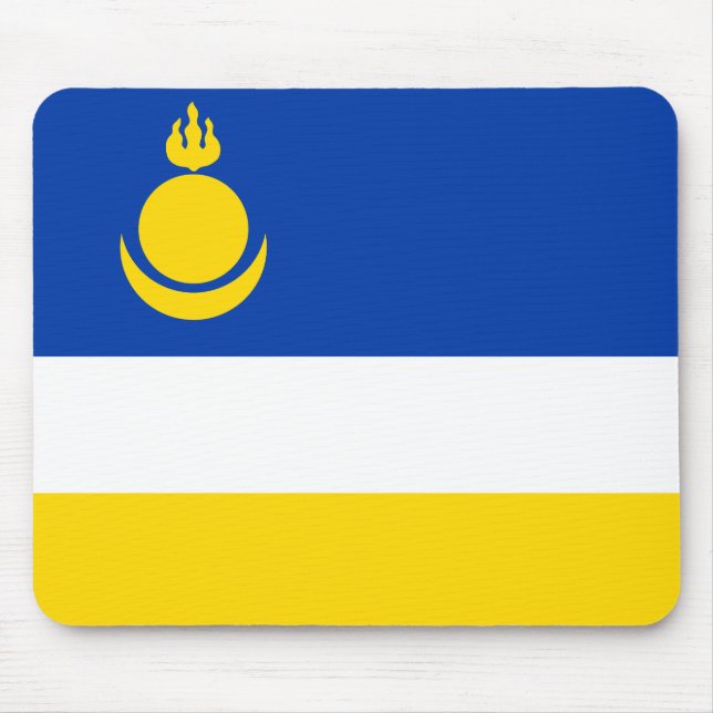 Patriotiska Buryatiaflaggan Musmatta (Framsidan)