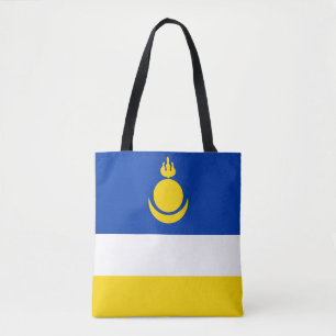 Patriotiska Buryatiaflaggan Tygkasse