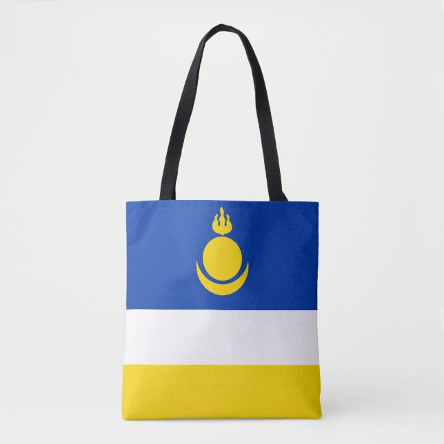 Patriotiska Buryatiaflaggan Tygkasse (Framsida)