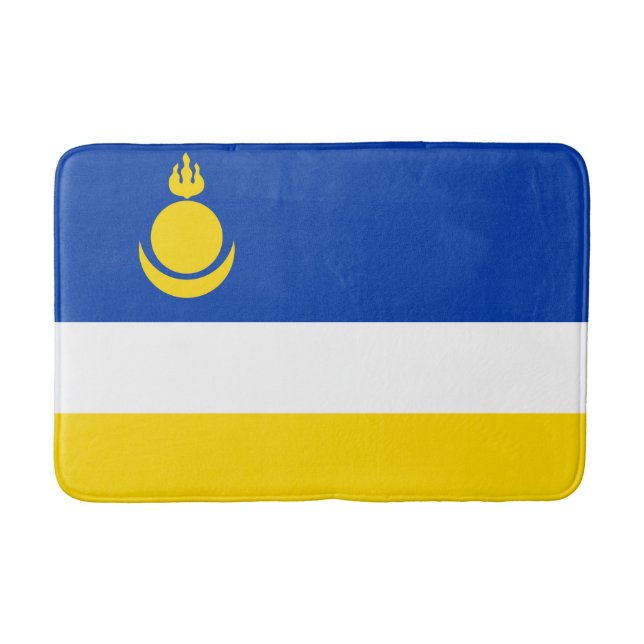 Patriotiska Buryatias flagga Badrumsmatta (Framsidan)