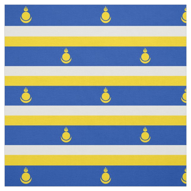 Patriotiska Buryatias flagga Tyg (Provkarta)