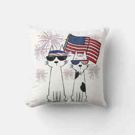 Patriotiska Coola Katter Kudde