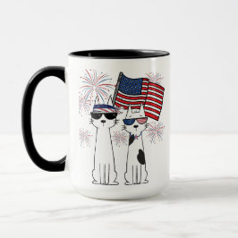 Patriotiska Coola Katter Mugg