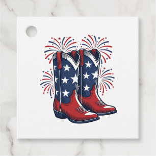 Patriotiska Cowboy Stövlar Vintage Western Tröja D Gåvor Etiketter