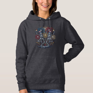 Patriotiska Dansande Skelett Fyrverkerier 4:e Juli T Shirt