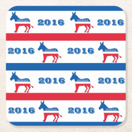 Patriotiska demokratåsnarandar 2016 underlägg papper kvadrat