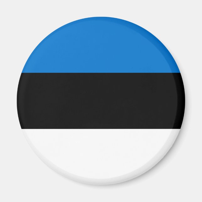 Patriotiska Estlands flagga Magnet (Framsidan)