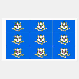 Patriotiska etiketter med flagga av anslutningssta