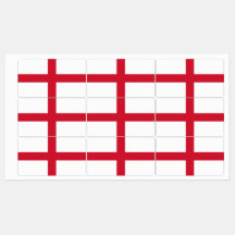 Patriotiska etiketter med flagga av England