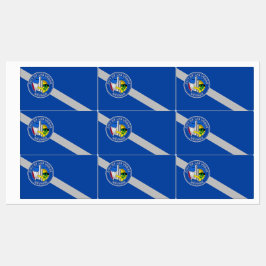 Patriotiska etiketter med flagga av Las Vegas