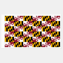 Patriotiska etiketter med flagga av Maryland State