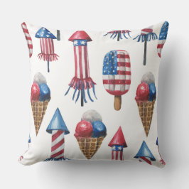PATRIOTISKA FIREWORKS POPSICLES ICE CREAM KUDDE