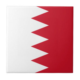 Patriotiska flaggan av Bahrain-plattan Kakelplatta