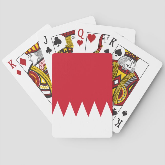 Patriotiska flaggkort för Bahrain Casinokort (Baksidan)