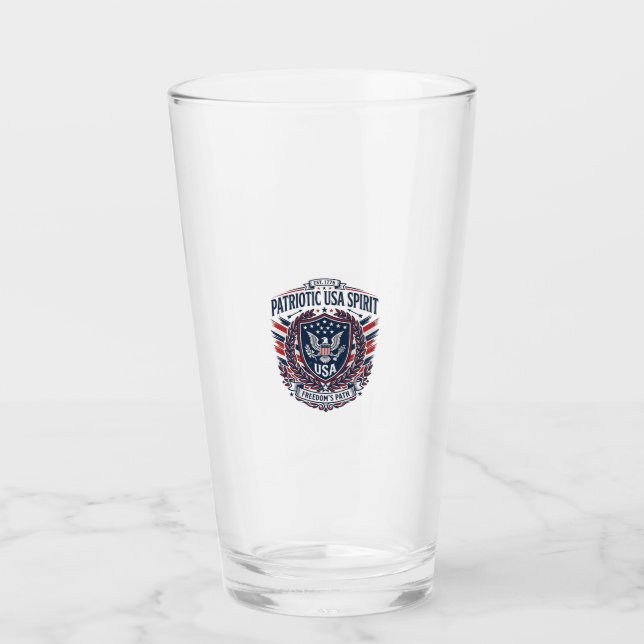 Patriotiska frihetssköld frihetsikoner & symboler  glaskopp (Framsida)